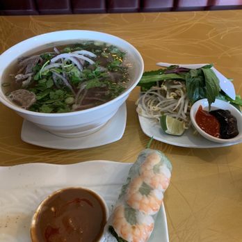 Present Restaurant - Filet mignon pho lunch special. 1 dollar up charge for the summer roll instead of the crispy egg roll (which is also very good) - Vietnamese Near Me - Falls Church, Virginia Present Restaurant - Filet mignon pho lunch special. 1 dollar up charge for the summer roll instead of the crispy egg roll (which is also very good) - Vietnamese Near Me - Falls Church, Virginia
