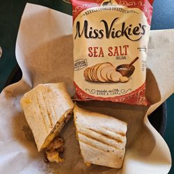 Main Street Coffee - Chicken bacon ranch wrap with chips