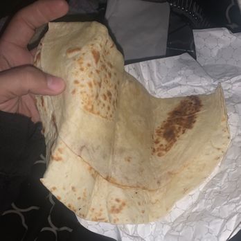 Pita Fresh Express - One of the flat bread options. They open up huge! Can turn anything on the menu into a wrap - Mediterranean Near Me - Brandon, Florida