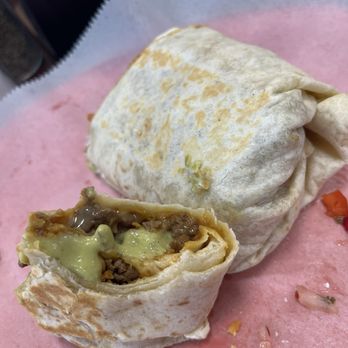 Mariachi Taquería & Restaurant - The BIG BURRITO with your choice of meat , with cheese , avacado ,  pico ,beans,and rice . The burrito shown is carne asada - Mexican Near Me - Somerset, Kentucky