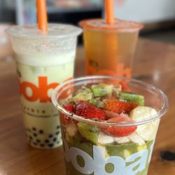It’s Boba Time - Burbank - Green Bowl and Pistachio Milk Tea