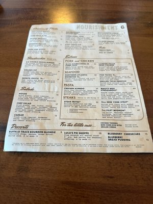 Menu photo 1 The Golden Rule Georgetown, TX