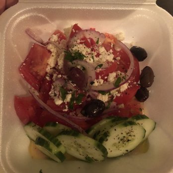 It's Greek 2 U Grill - Horiatiki salad, very pretty and delicious - Greek Near Me - Chicago, Illinois It's Greek 2 U Grill - Horiatiki salad, very pretty and delicious - Greek Near Me - Chicago, Illinois