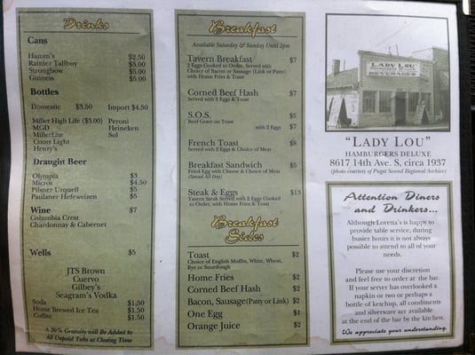Menu photo 8 Loretta's Northwesterner Seattle, WA Menu photo 8 Loretta's Northwesterner Seattle, WA