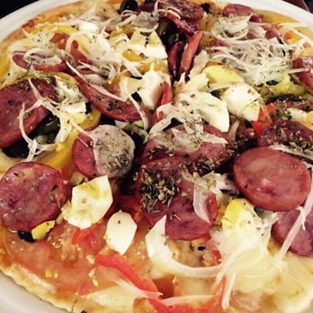 Barthodomeu - Portuguese pizza - tomatoes, onions, sausage, boiled eggs, jalapeños. Needed to be crispier! - Brazilian Near Me - Rio de Janeiro, RJ Barthodomeu - Portuguese pizza - tomatoes, onions, sausage, boiled eggs, jalapeños. Needed to be crispier! - Brazilian Near Me - Rio de Janeiro, RJ