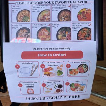 Eugene Hot Pot Express - How to, plus available broths - Hot Pot Near Me - Eugene, Oregon