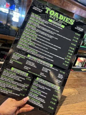Menu photo 3 Toadies Bar & Grill Bedford, TX