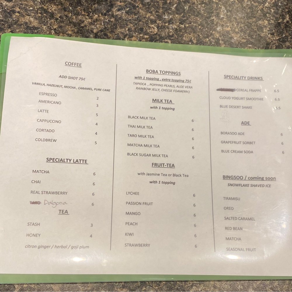 BoraSoo Cafe - Menu - Bubble Tea Near Me - Davie, Florida BoraSoo Cafe - Menu - Bubble Tea Near Me - Davie, Florida
