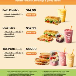 Jamba - Sandwich Combo