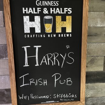 Harry’s Irish Pub - Sign. - Dive Bars Near Me - Santa Ana, California