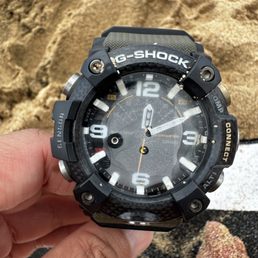 A not-so-waterproof anymore G-Shock Mudmaster. DO NOT TRUST YOUR TIMEPIECES WITH THIS SHOP. A not-so-waterproof anymore G-Shock Mudmaster. DO NOT TRUST YOUR TIMEPIECES WITH THIS SHOP.
