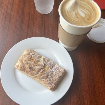 Cymplify - My order- vanilla latte and almond danish - Coffee & Tea Near Me - Gainesville, Florida