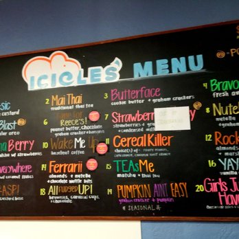 ICICLES - Menu - Ice Cream & Frozen Yogurt Near Me - San Mateo, California ICICLES - Menu - Ice Cream & Frozen Yogurt Near Me - San Mateo, California