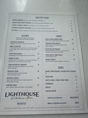 Menu photo 1 Lighthouse Kitchen + Bar Marathon, FL