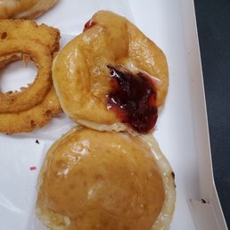 My raspberry filled donut My raspberry filled donut
