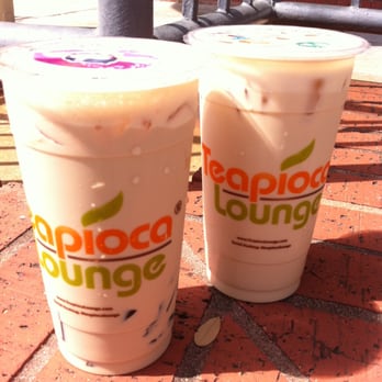 Teapioca Lounge - Jasmine green tea with grass jelly and Almond milk tea - Bubble Tea Near Me - Round Rock, Texas