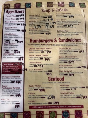 Menu photo 7 Ofelia's Mexican Restaurant Uvalde, TX Menu photo 7 Ofelia's Mexican Restaurant Uvalde, TX