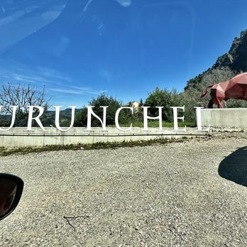 Burunchel - Burunchel -- bull on the sign represents their running of the bulls during the livestock festival in August - Local Flavor Near Me