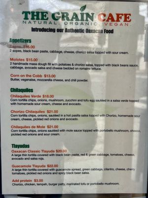 Menu photo 2 The Grain Cafe Long Beach, CA Menu photo 2 The Grain Cafe Long Beach, CA