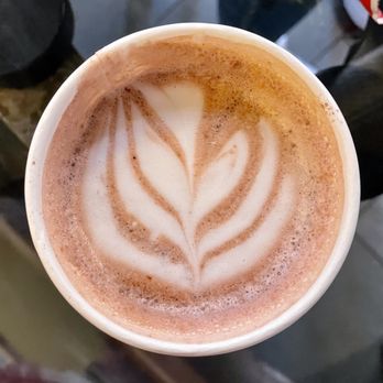 Brooklyn Roasting Company - Floral latte art topper on a hot drink. - Coffee & Tea Near Me - Brooklyn, New York