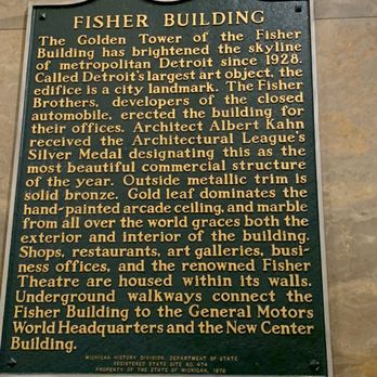 Fisher Building - Landmarks & Historical Buildings Near Me - Detroit, Michigan