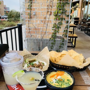 Torchy's Tacos - Torchy tini, green pork taco, queso - Tacos Near Me - Pflugerville, Texas