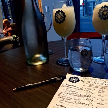 KC Wineworks - The wine "slushies" made with the the 2014 Crossroads White blend of 3 grapes are Delicious! - Wine Tasting Room Near Me - Kansas City, Missouri