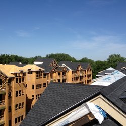 Aspen Contracting - We topped off this apartment building with black asphalt shingles.