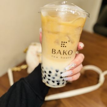 BAKO TEA HOUSE - YUM. Phoenix Oolong Tea Latte w boba - Tea Rooms Near Me - Santa Ana, California BAKO TEA HOUSE - YUM. Phoenix Oolong Tea Latte w boba - Tea Rooms Near Me - Santa Ana, California