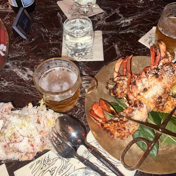Don Angie - Lobster + salad that comes with the lobster - Italian Near Me - New York, New York