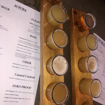 Aurora Brewing - Flight - Breweries Near Me - King Ferry, New York