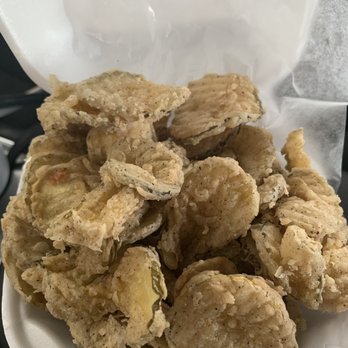 Petes Drive In - fried oysters in a styrofoam container - Burgers Near Me - Pryor, Oklahoma