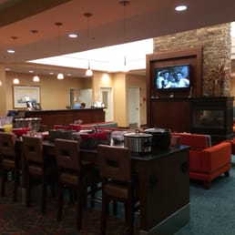 Complimentary dinner - everybody is it the opposite side of the ro wolfing it down