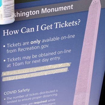Washington Monument - 6 tickets limit per reservation. 1 flight of stairs to climb. Tickets are void when monument closes for high wind & thunderstorms. - Landmarks & Historical Buildings Near Me - Washington, DC, District of Columbia Washington Monument - 6 tickets limit per reservation. 1 flight of stairs to climb. Tickets are void when monument closes for high wind & thunderstorms. - Landmarks & Historical Buildings Near Me - Washington, DC, District of Columbia