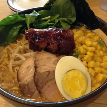 Santa Ramen - Miso broth with pork belly. Comes with a lot of toppings! - Ramen Near Me - San Mateo, California Santa Ramen - Miso broth with pork belly. Comes with a lot of toppings! - Ramen Near Me - San Mateo, California