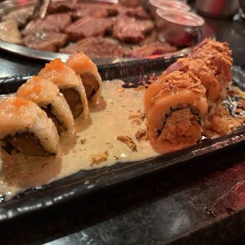 MIU Japanese BBQ - Salmon lover and MGM roll both great - Japanese Near Me - Las Vegas, Nevada