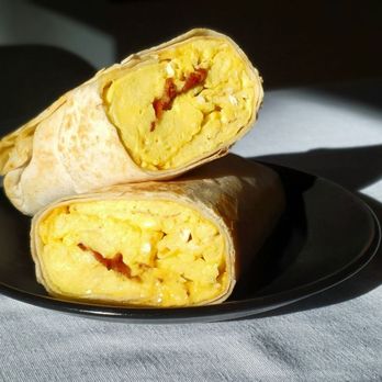 The Corner Street Food - BEC burrito, $7.75 - Breakfast & Brunch Near Me - Monroe, North Carolina