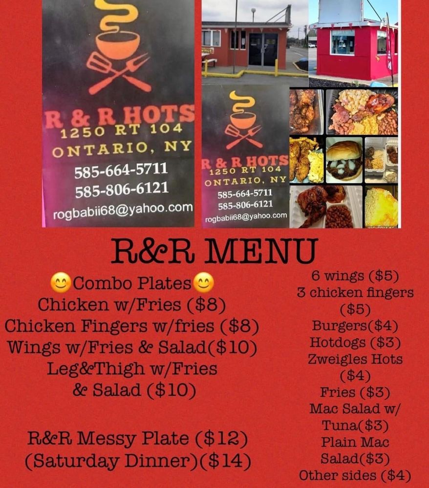 R & R HOTS Updated October 2024 1250 Route 104 E, Ontario, New York