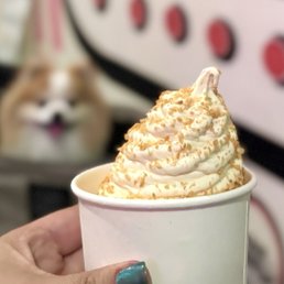 Banana New Zealand-Style Soft Serve w/ coconut flakes (Cup-$7.50) - Banana, mango, and pineapple only available Thursdays Banana New Zealand-Style Soft Serve w/ coconut flakes (Cup-$7.50) - Banana, mango, and pineapple only available Thursdays