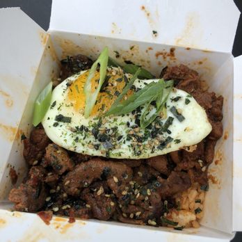 Marination - Kimchi Fried Rice with marinated pork - Asian Fusion Near Me - Seattle, Washington