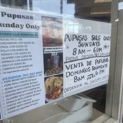 Taqueria El Varal - Open sundays for pupusas only 8am to 6pm