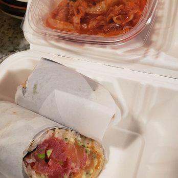 Edorrito Asian Bistro - Kimchi and byo burrito with spicy tuna and salmon - Chinese Near Me - Nottingham, Maryland Edorrito Asian Bistro - Kimchi and byo burrito with spicy tuna and salmon - Chinese Near Me - Nottingham, Maryland