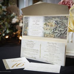 Wedding invite by Paper Trails
Photo by Tracy Heck Photography