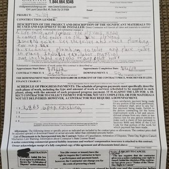 Greener Solution Group - Poor spelling as well as contract structure. Used to fool my 79 year old father. SHAME ON YOU!!! - General Contractors Near Me - Studio City, California