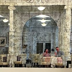 The Omni Homestead Afternoon Tea - Reflection in the beautiful Audubon dining room