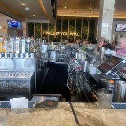The bar at moxies The bar at moxies