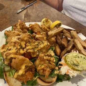 Southside Grille - Po' Boy sandwich with fries - New American Near Me - Bunnell Florida, Florida