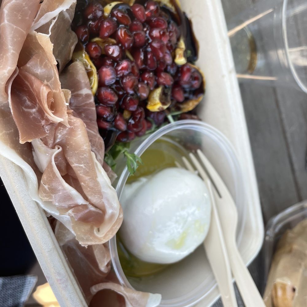 Seaside Foods - Burrata salad with prosciutto - Salad Near Me - Ragged Point, California Seaside Foods - Burrata salad with prosciutto - Salad Near Me - Ragged Point, California