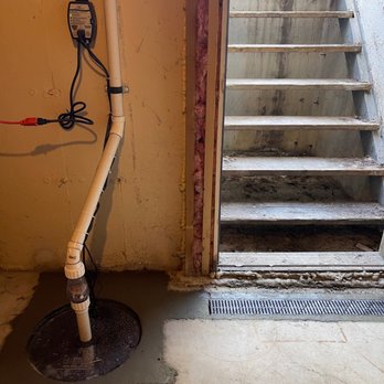 Rescon Basement Solutions - Newly installed sump pump and trench 5/10/22 - Waterproofing Near Me