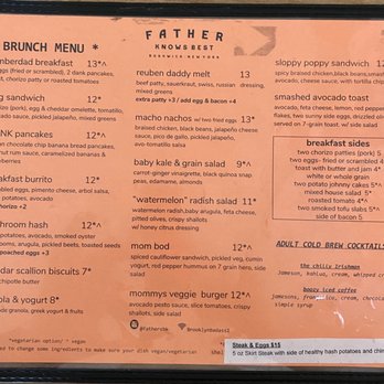 Father Knows Best - Menu - Bars Near Me - Brooklyn, New York